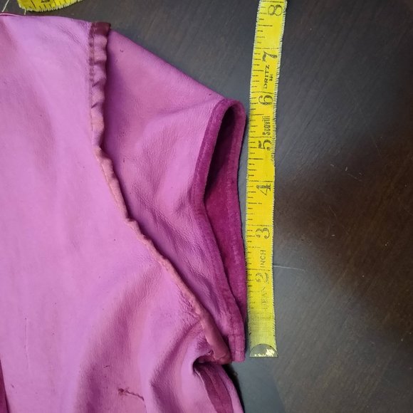 Pink Washable Genuine Suede, Cap Sleeve Top, Arden B, Vintage (mid 90s) Size XS - Picture 9 of 16
